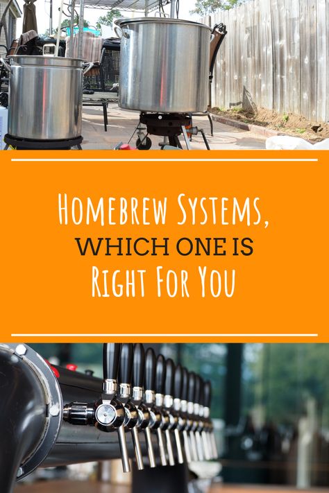 There are so many homebrewing system options – from do-it-yourself equipment to commercially made systems. How can a homebrewer know what to choose? If you have very little to no experience with brewing, then you only need the simplest of brewing setups. If you have more experience and knowledge, then you need an advanced homebrew system. In our blog post, we explain how beginner and advanced brewers can determine which equipment and setups they need to make brewing at home a cinch. Home Brewing Setup, Homebrew Setup, Beer Brewing Equipment, Home Brewing Equipment, Types Of Beer, Brewing Beer, Home Brewing Beer, Brewing Equipment, Kitchen Pot