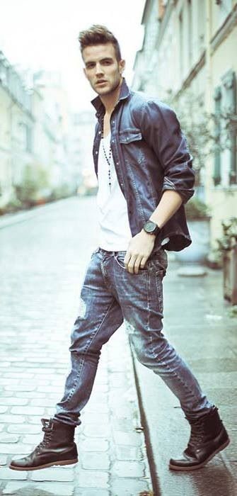 Fashion Rockstar Style, Mens Fashion Edgy, Mens Trends, Bad Boy, Looks Style, Mens Street Style, Stylish Men, Look Cool, Mens Fashion Casual