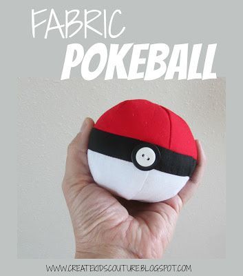 Create Kids Couture: Fabric Pokeball Free Sewing Pattern! Pokeball Pattern, Create Kids Couture, Box Dress, Texas Summer, Pokemon Craft, Softie Pattern, Sewing Stuffed Animals, Paper Sewing Patterns, Kids Couture