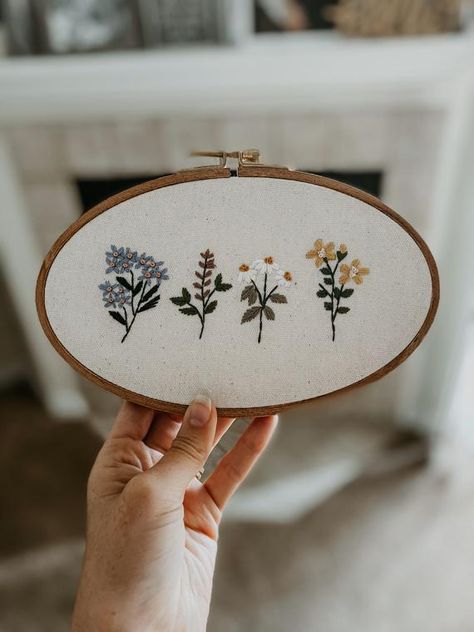 Floral Hoops, Wild Flower, Lavender Flowers, Embroidery Inspiration, Hand Embroidery Designs, Embroidery And Stitching, Embroidery Hoop, It Takes, Hand Stitched