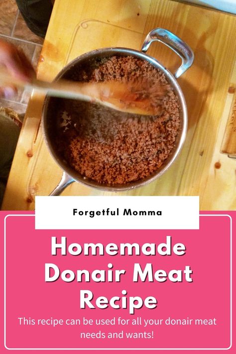 One of the foods that I love so much is a donair. This is a recipe for homemade donair meat so you can make your own. #donair #recipe Donair Meat Recipe, Donair Meat, Donair Recipe, Donair Sauce, Pork Sausage Recipes, Meat Recipe, Homemade Hamburgers, Canadian Food, Medical Medium