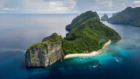 Discover Helicopter Island (also known as Dilumacad Island), a tourist spot located in El Nido, Palawan, and one of the highlights of the famous islands hopping tour C! Travel Route, Island Hopping, Tourist Spots, Palawan, Gecko, Real People, Snorkeling, Helicopter, A Team