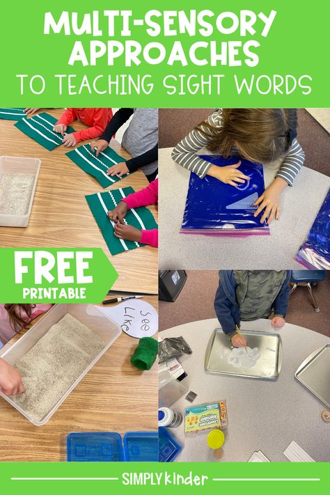 Sight Words Sensory Activities, Multisensory Sight Word Activities, Sensory Phonics Activities, Real Witchcraft, Sped Resources, Multisensory Learning, Multisensory Phonics, Sensory Classroom, Sensory Words