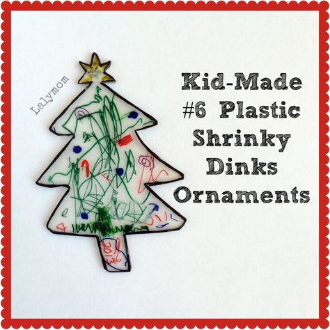 Kid Made Shrinky Dinks Christmas Tree Ornament from Lalymom #CreativeMamas #KBNMoms #Kid-MadeChristmas Shrinks Dink Christmas Ornaments, Shrinky Dink Ornaments Kids, Shrinky Dink Ideas Christmas, Christmas Shrinky Dink Ideas, Shrinky Dink Christmas, Shrinky Dink Ornaments, Shrinky Dink Christmas Ornaments, Christian Tree, Kid Ornaments