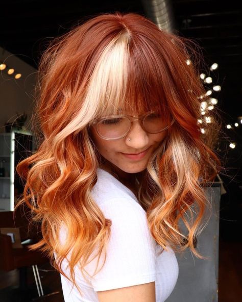 Red Hair Color Trends, Color Block Hair, Red Hair Trends, Hot Hair Colors, Ginger Hair Color, Pretty Hair Color, Hair Color And Cut, Hair Dye Colors, Red Hair Color