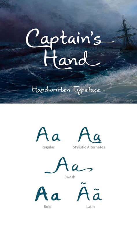 Captain's Hand Font #latin #calligraphy  • Download here → https://graphicriver.net/item/captains-hand-font/14774816?ref=pxcr Font Latin, Latin Calligraphy, Ocean Font, Nautical Fonts, Gothic Words, Brush Logo, Font Brush, Hand Fonts, Fonts Handwriting Alphabet