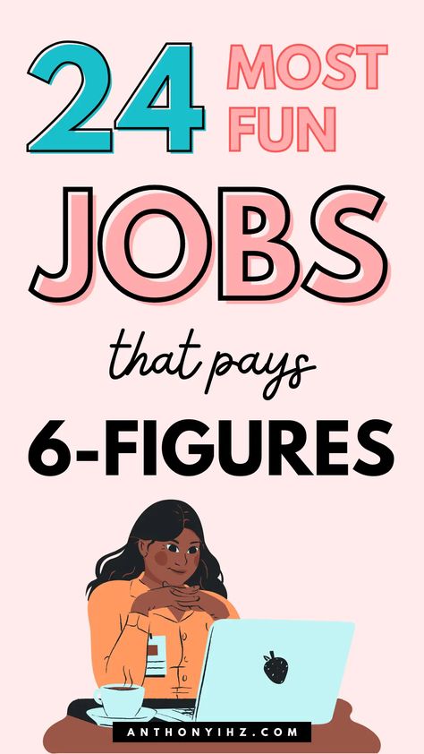 Do you know that there are jobs that are fun and they pay well? You can get a job on something you love doing that is fun with the list of jobs outlined in this post. See these 24 most fun jobs that pay well. So whether you're looking for low-stress jobs that are fun, fun work-from-home jobs that pay well, or fun ways to make money online, this is a huge list of the best high paying jobs that are fun Job Ideas For Teens, Job Ideas For Women, Career List, Teenager Jobs, Jobs Without A Degree, Jobs List, Fun Jobs, Jobs For Students, Unique Jobs