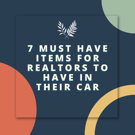 7 must have items for realtors to have in their car Realtor Car Organization, Realtor Car Kit, Realtor Must Haves, Realtor Ideas, Car Seat Organizer, Car Essentials, Car Smell, Trash Can For Car, Car Trash