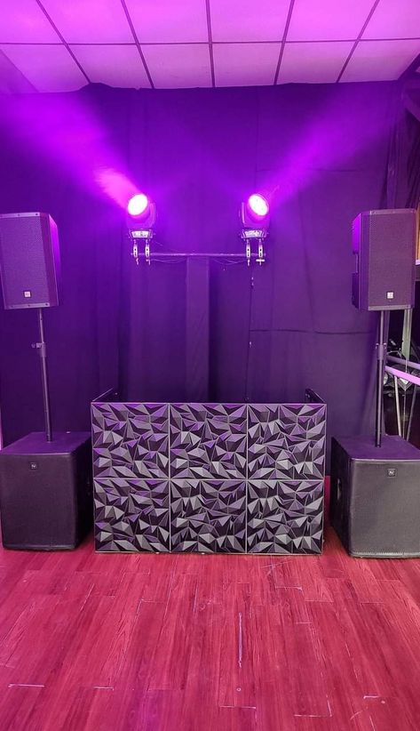 Dj Booth Ideas, Dj Setup, Dj Booth, Chakra Meditation, Music Room, Event Space, Wedding Events, Dj, Diy Decor