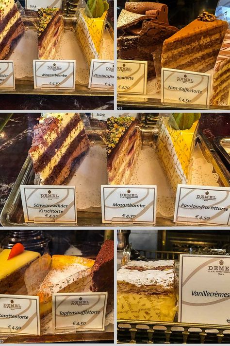 cakes at Demel Cafe in Vienna Cafe Demel Vienna, Demel Vienna, Vienna Cake, European Cafes, Vienna Trip, Vienna Cafe, Vienna Aesthetic, Hofburg Palace, Vienna Austria Travel