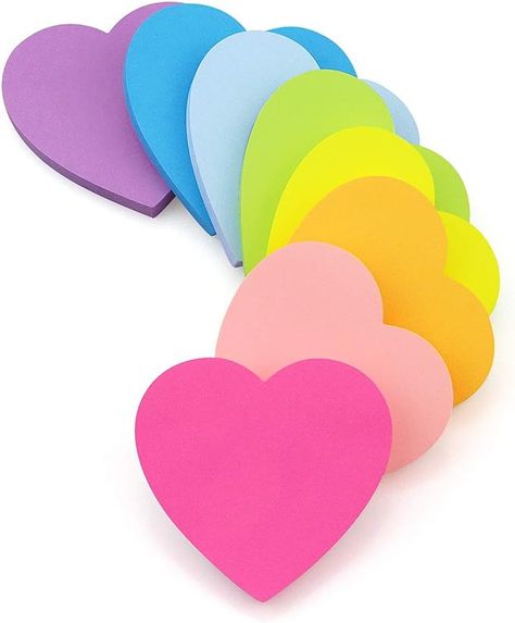 Cute Stationary School Supplies, Stick Notes, Fine Writing Instruments, Note Pads, Sticky Pads, Paper Flower Wall, Hanging Flower Wall, Memo Pad, Colorful Heart