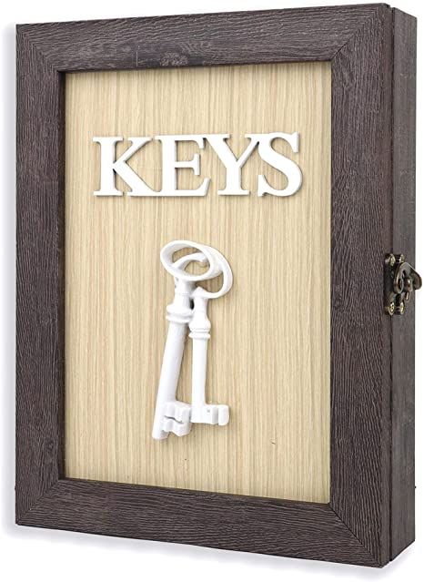 Key Cabinet Ideas, Key Box Ideas, Key Box Holder, Unique Key Holder, Pocket Neighborhood, Entryway Key Holder, Vintage Wood Wall, Key Holder Diy, Magnetic Key Holder