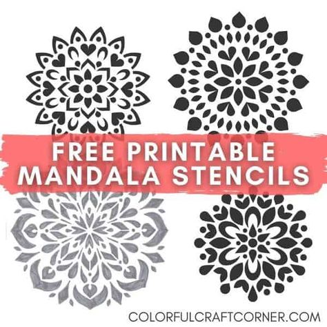 Dotting Patterns Printable, Diy Mandala Stencil, Printable Mandala Stencil, Mandala Patterns Templates, Mandela Tattoo Stencil, Mandala Pattern Design Templates, Mandala Templates Free Printable, Mandala Stencil Templates, Mandala Stencils Free Printable