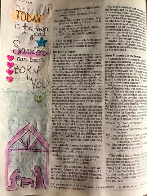 Bible Journaling Luke 2 Luke Chapter 2 Bible Journaling, Luke 2 Bible Journaling, Luke Bible Journaling, Luke Chapter 2, Luke Bible, Luke 2 11, Scripture Journal, Luke 11, Bible Journaling Ideas Drawings