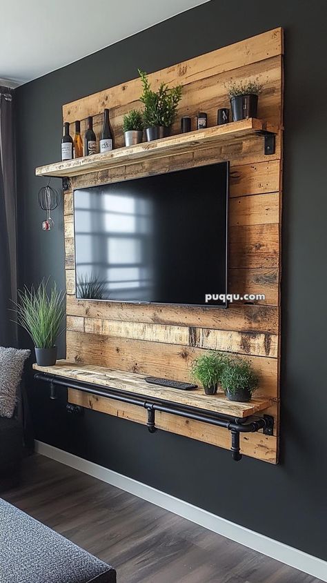 DIY Wood Projects for Beginners Skid Projects Pallet Ideas, 1 X 4 Projects Wood, Diy Home Furniture Projects, Home Furniture Diy, Diy Tv Shelf, Diy Tv Stand Ideas Easy, Diy Home Projects On A Budget, Home Diy Projects On A Budget, Easy Wood Projects For Kids