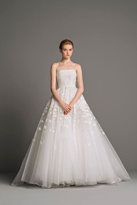 Peter Langner Nadine wedding dress Peter Langner Bridal, Italian Wedding Dress, Peter Langner, Wedding Atelier, Wedding Dresses Strapless, Bridal Fashion Week, Fall Wedding Dresses, Italian Wedding, Wedding Dresses Romantic