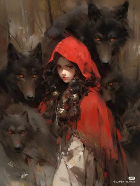 Red Riding Hood Art, Island Artwork, Female Face Drawing, Splash Images, Werewolf Art, Everyday Art, Cat Pose, Ghibli Art, Beautiful Dark Art