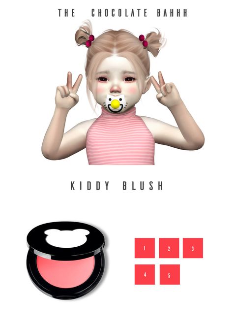 The Sims 4 Kids, Nose Blush, Toddler Cc Sims 4, Sims 4 Nails, Mods Sims 4, Sims Baby, The Sims 4 Skin, Sims 4 Cc Kids Clothing, Sims Packs