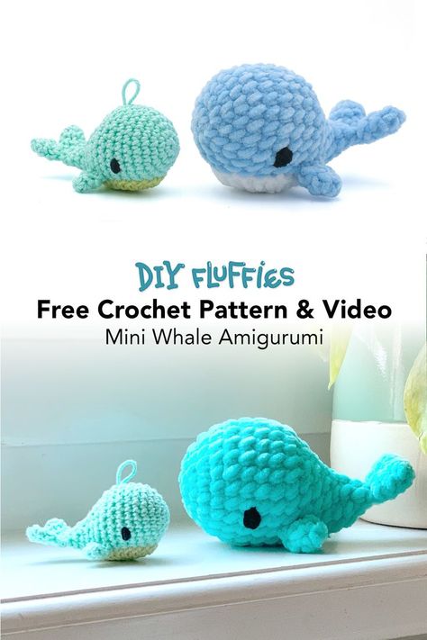 free whale crochet pattern Whale Crochet Pattern, Whale Amigurumi, Whale Crochet, Crochet Whale, Easy Crochet Animals, Whale Pattern, Cozy Crochet Patterns, Crochet Keychain Pattern, Pola Amigurumi