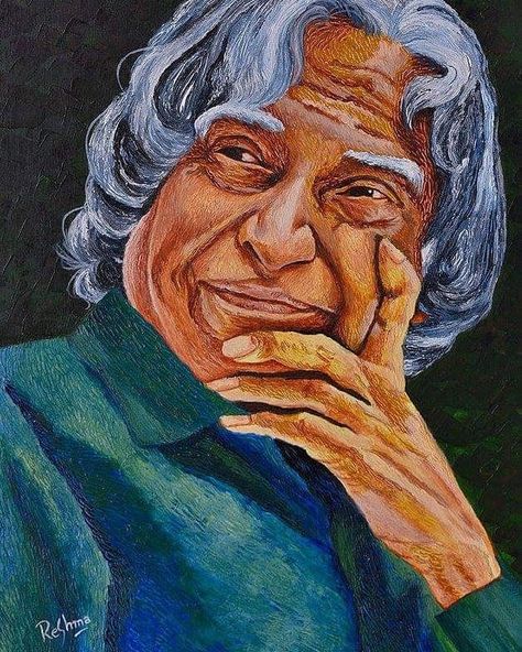 Dr.A.P.J.Abdul Kalam Portrait, Acrylics on Canvas Abdul Kalam Portrait, Apj Abdul Kalam Drawing, Abdul Kalam Drawing, A P J Abdul Kalam, Apj Abdul Kalam, Abdul Kalam, Colour Painting, Birthday Poster, Hand Painting Art