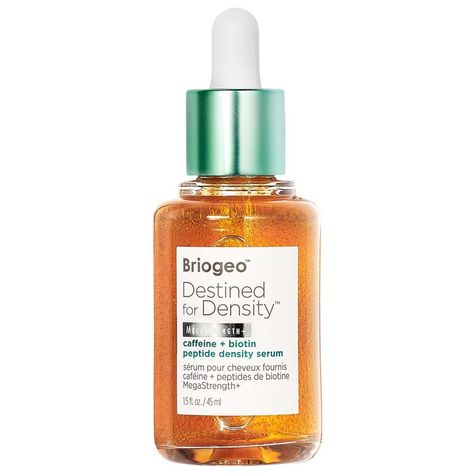 Destined for Density™ Peptide Hair Serum for Thicker, Fuller Hair - Briogeo | Sephora Increase Hair Density, Coffea Arabica, Thicker Fuller Hair, Copper Peptides, Scalp Serum, Peptide Serum, Oily Scalp, Scalp Health, Fuller Hair