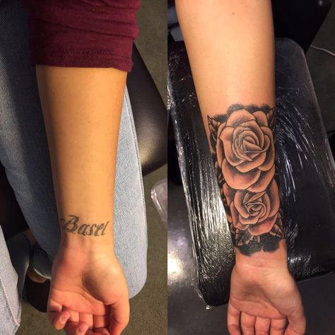 Cover up tattoo Cover Up Tattoo Ideas Wrist, Wrist Name Coverup Tattoos, Name Tattoo Cover Up Ideas For Women, Cover Up Wrist Tattoos For Women, Inner Wrist Tattoos For Women Cover Up, Wrist Tattoos For Women Cover Up, Name Tattoo Cover Up Ideas, Name Cover Up Tattoos For Women, Inner Wrist Tattoos For Women