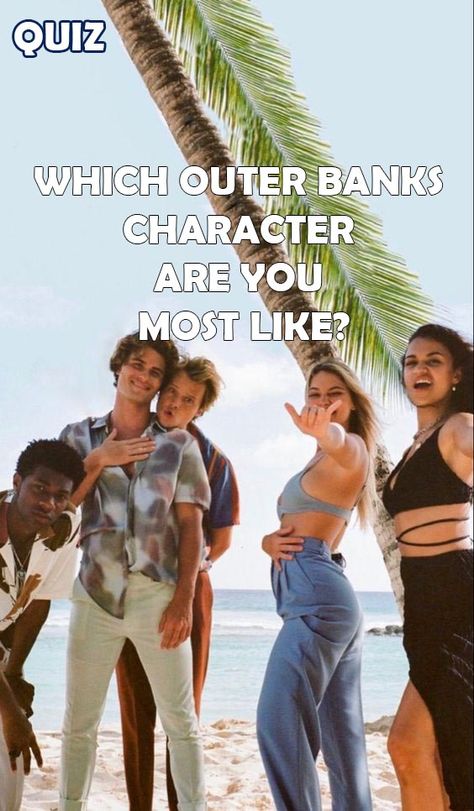 Obx Beach, Stile Harry Potter, Les Pogues, Outer Banks Style, Which Character Are You, Outer Banks Beach, Three Best Friends, Rick Y Morty, The Pogues