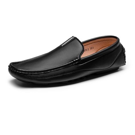 PRICES MAY VARY. Classic slip-on design in a penny loafer silhouette Ultra-soft uppers feature moc toe stitching and a metal bit detail Soft leather lining and lightly EVA cushioned insole for all-day wear Flexible and lightweight PVC outsole provides a great deal of stability and comfort The driving moccasins loafers will effortlessly take you from the work week to the weekend Featuring Faux Leather upper, slip on design for easy on/off wear, and contrast stitch detailing on the vamp for added Driving Moccasins, A Penny, Penny Loafer, Work Week, The Vamps, Toe Designs, Penny Loafers, Contrast Stitch, Slip Ons