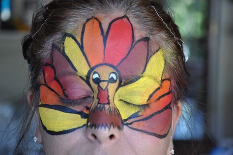 TURKEY Turkey Face Paint, Face Paint For Kids, Paint For Kids, Turkey Face, Turkey Trot, Kids Face Paint, Thanksgiving Celebration, Facepaint, Face Painting