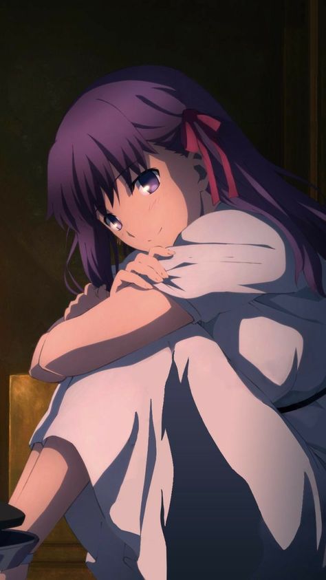 Fate Stay Night Sakura, Sakura Fate, Matou Sakura, Sakura Matou, Kara No Kyoukai, Stay Awesome, Purple Anime, Type Moon Anime, Night Wallpaper