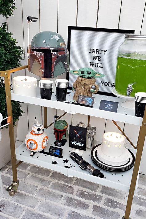 Star Wars Theme First Birthday, Star Wars 3rd Birthday Party, First Birthday Boy Star Wars, Star Wars Birthday Decor, Grogu Birthday Party Ideas, Rogue One Birthday Party, Star Wars Pool Party, Star Wars One Year Birthday, Starwars First Birthday Party