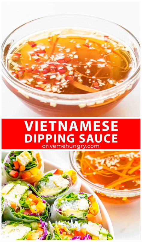 Vermicelli Sauce, Spring Roll Dipping Sauce, Vietnamese Dipping Sauce, Spring Roll Sauce, Nuoc Cham, Asian Dipping Sauce, Cibo Asiatico, Spring Roll Recipe, Dipping Sauces Recipes