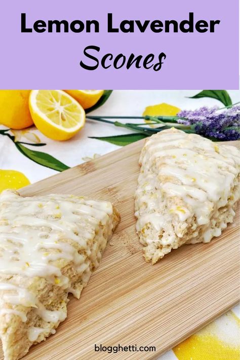 Lemon Lavender Scones, Afternoon Tea Scones, Lavender Dessert, Lavender Scones, Lemon Biscuits, Breakfast Scones, Tea Scones, How To Make Scones, Lavender Recipes