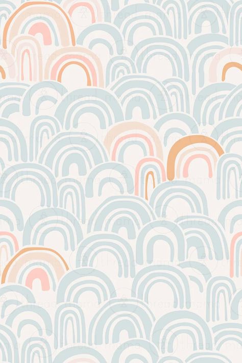 Want access to exclusive content? Click the link above! ☕ Nursery Deco, Seamless Wallpaper, Cute Backgrounds, Rainbow Pattern, Free Downloads, Geometric Designs, Baby Patterns, Repeating Patterns, Cute Pattern