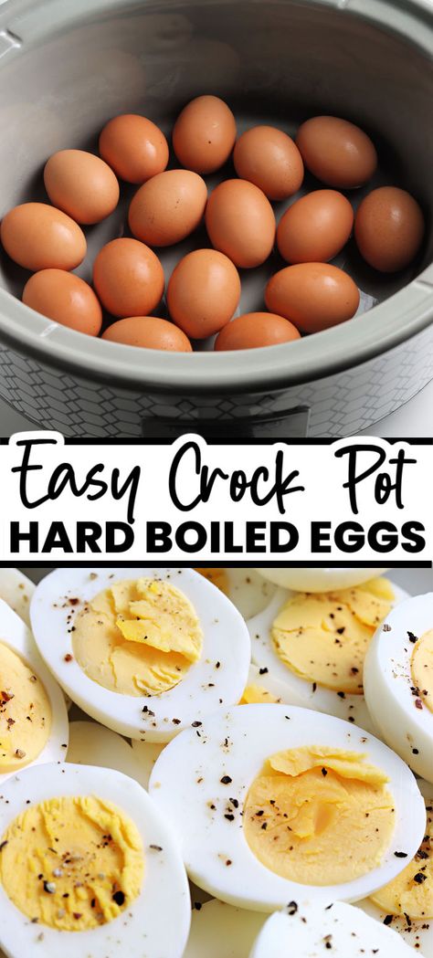 Eggs In Crockpot, Braised Chicken Recipes, Boiled Chicken Recipes, Cooking Hard Boiled Eggs, Hard Boiled Egg Recipes, Peeling Hard Boiled Eggs, Making Hard Boiled Eggs, Crockpot Stew, Hard Cooked Eggs