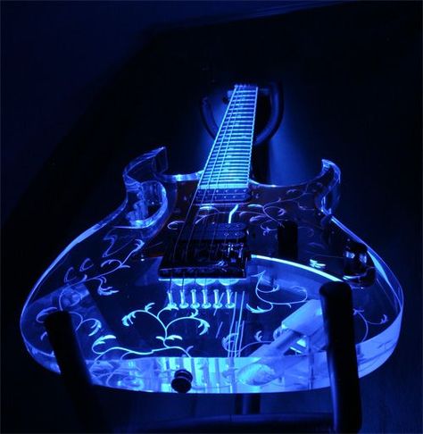 Cool Gituars, Blues Guitar Aesthetic, Blue Aesthetic Guitar, Blue Guitar Aesthetic, Expensive Guitars, Guitarist Quotes, Led Guitar, Blue Electric Guitar, Blue Cars