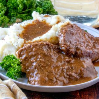 Hamburger Steak With Onions, Country Style Steak, Fried Cube Steaks, Turkey Salisbury Steak, Steak With Onions, Beef Cubed Steak, Cube Steak And Gravy, Steak And Gravy, Slow Cooker Salisbury Steak