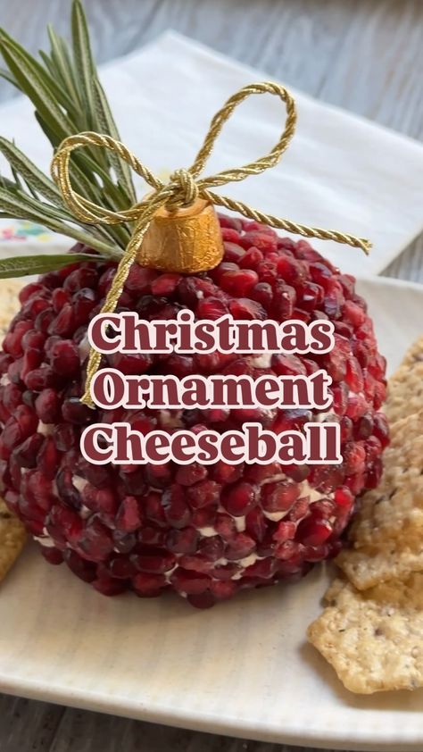 Seecandycook | •CHRISTMAS ORNAMENT CHEESEBALL• ⬇️⬇️ RECIPE BELOW!! ✨✨ INGREDIENTS: 8 oz cream cheese, softened 4 oz mascarpone cheese, softened 6 oz... | Instagram Cheeseball Shapes Ideas, Ham And Cheddar Stuffed Christmas Trees, Cheese Ball Ornament, Pesto Cheese Ball, Boursin Christmas Tree Cheese Ball, Cranberry Pistachio Cheese Ball, Xmas Cheese Ball, Ornament Cheese Ball, Christmas Ornament Charcuterie Board