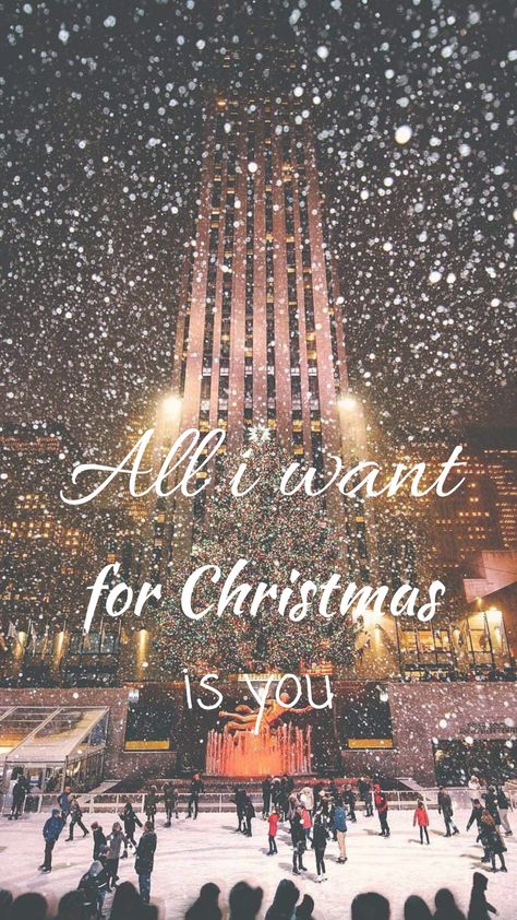 All i want for Christmas is you💕 Winter In Nyc, Animated Christmas Pictures, Merry Christmas Gif, Name Christmas Ornaments, Xmas Wallpaper, Holiday Romance, Christmas Phone Wallpaper, Cute Christmas Wallpaper, Hello Winter