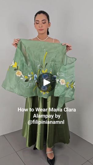 956K views · 4.9K reactions | Maria Clara Alampay by Filipinianamnl for your Filipiniana Themed Wedding or Prenup Shoot. 😍

Price: 1,600 pesos for Alampay and Skirt (small to large sizes)

#thebudgetarianbride | The Budgetarian Bride Filipiniana Skirt, Alampay Filipiniana, Maria Clara Dress, Filipiniana Wedding Theme, Filipiniana Wedding, Maria Clara, Large Size