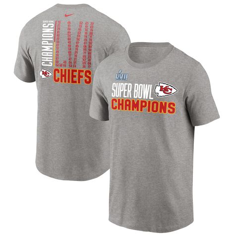 Trophy Collection, Chiefs Super Bowl, Nfl Outfits, Kc Chiefs, Locker Room, Kansas City Chiefs, Super Bowl, Heather Gray, Shirt Online