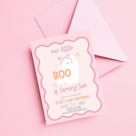 Let’s take a vote! Which of these Halloween invitations is your favorite? 👻🪩 🧡 Halloween party invitation, Halloween printable invite, two spooky, our little boo is turning two, one spooky girl, let’s go ghouls, hey boo Boo Two Birthday, Little Boo Is Turning Two, Boo Is Turning Two, Halloween Birthday Party Invitations, Halloween Party Invite, Two Birthday, Halloween Birthday Invitations, Birthday Decorations Kids, Party Invitations Kids