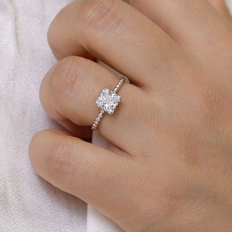 Square engagement rings