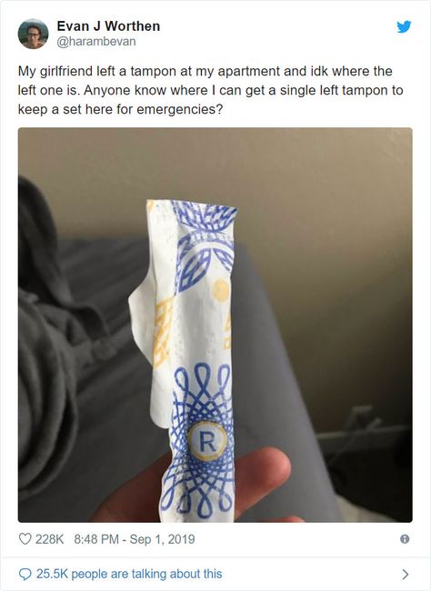 Women Are Asking Their Boyfriends If They Know What The Letters On Tampons Mean, And Their Responses Are Hilarious | Bored Panda Tampon Memes Hilarious, Flavored Tampons Joke, Funny Realizations, Science Humour, Hamsters Funny, Dp Funny, Doodles Funny, Funny Jjk, Jjk Funny