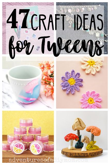 47 Crafts for tweens to make! Lots of fun and easy craft ideas your tween will love. Fun Crafts For Teens, Easy Crafts For Teens, Fun Summer Crafts, Fun Craft Ideas, Arts And Crafts For Teens, Diy Crafts For Teens, Quick And Easy Crafts, Birthday Party Crafts