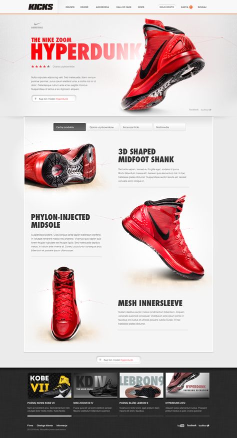 Kicks Store by Lukasz Szyszka, via Behance Seni Pop, Sneaker Posters, Webdesign Inspiration, Web Ui Design, Webpage Design, Web Inspiration, Web Layout Design, Web Layout, Interaction Design