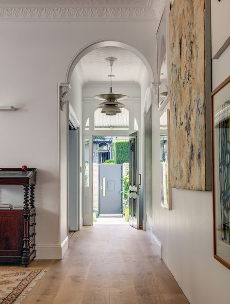 Woollahra House Sees The Renovation Of An Existing 1860s Semi Attached Terrace Home Towers Architecture, Terrace House Interior, Country Hallway, Uni House, Terrace Renovation, Sage House, Own A House, Terrace Home, Terrace Houses