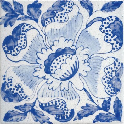 Delft Floral | Victorian Floral Tiles | Victorian Ceramics UK Edwardian Tiles, Victorian Ceramics, Delft Pattern, Victorian Tiles, Dutch House, Delft Tiles, Arts And Crafts House, Floral Tiles, Art And Craft Design