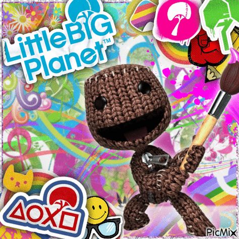 Sackboy!! [Little Big Planet] Little Big Planet Gif, Little Big Planet Tattoo, Little Big Planet Aesthetic, Little Big Planet Pfp, My Little Big Planet, Sackboy Pfp, Little Big Planet Sackboy, Little Big Planet, Big Brain