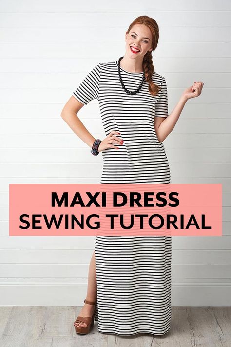 Maxi Dress tutorial from Simply Sewing Magazine Maxi Dress Tutorials, Dress Sewing Tutorials, Dress Tutorial, Sewing Magazines, Dress Tutorials, Sewing Tips, Learn To Sew, Sewing Dresses, Sewing Ideas